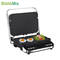 Biolomix Smart Automatic Steak Grill and Waffle Maker with Electric Griddle Function