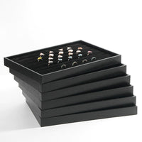 Black Velvet Jewelry Display Tray for Rings Necklaces Bracelets Earrings
