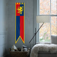 Medieval Knight Swallowtail Flag Tapestry Vintage Wall Hanging Decor