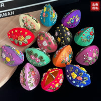 Chinese Style Ribbon Embroidered Jewelry Pouch Coin Purse for Rings Necklaces Small Gifts
