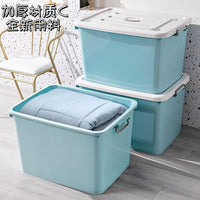 Plastic Storage Box with Wheels for Home Organization, Clothes, Toys, and Sundries