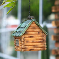 Resin Birdhouse Outdoor Hanging Garden Feeder Craft Yard Decoration