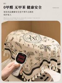 Dust Cover for Coffee Machine, Air Fryer, Blender, and Tea Sets - Fern Leaf Rose Pattern