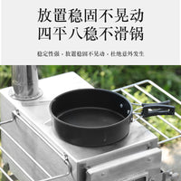 Portable Stainless Steel Wood Burning Stove for Outdoor Camping and Picnics