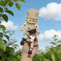 BJD Doll Clothes Set for 17-19 cm OB11 Dolls, Mushroom-Themed Outfit