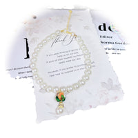 Pet Luminous Glass Persimmon Pearl Collar with Bell for Cats and Small Dogs