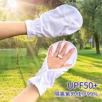Women's UV Protection Cycling Gloves - Short, Breathable, Sunscreen, Fingerless