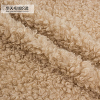 Lamb Wool Fleece Fabric for Fashion Apparel, Bags, Shoes, Hats, Toys, and Pet Beds