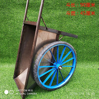 Heavy-Duty Wheelbarrow with Pneumatic Wheel for Construction, Gardening, and Home Use