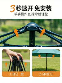 Automatic Pop-Up Camping Tent, Portable, Waterproof, UV Protection for Outdoor Activities