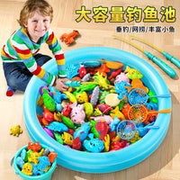 Magnetic Fishing Game Toy Set for Kids, Educational Indoor Water Play for Toddlers and Boys Girls