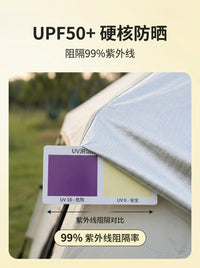 Automatic Hexagonal Camping Tent Waterproof UV Protection for 3-6 Person Family Outdoor Beach Park