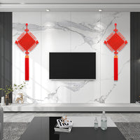 Large Chinese Knot Wall Hanging with "Fu" Character for New Home Decor and Entryway