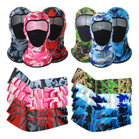 UV Protection Breathable Mesh Hood and Arm Sleeves Set for Outdoor Activities