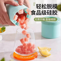 Silicone Ice Cube Tray with Quick Release, Food-Grade Ice Maker for Home Freezers, Easy Demolding Ice Cup