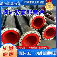 Large Diameter Steel Lined Polyurethane Pipe for Chemical Industry