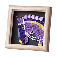 DIY Quilling Paper Art Kit with Tools and White Oak Frame