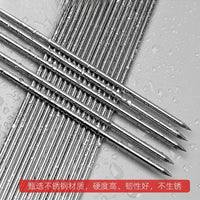Stainless Steel Round BBQ Skewers for Meat and Vegetables