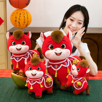 Year of the Horse Mascot Plush Toy - Auspicious Zodiac Horse Doll