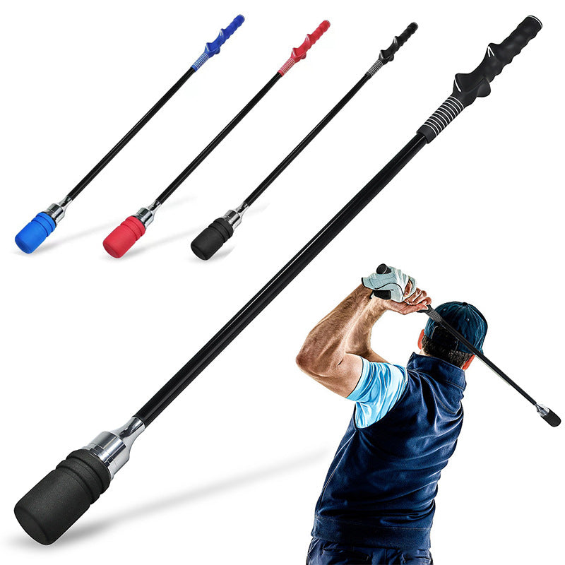Golf Swing Trainer Aid with Sound and Grip Guide for Indoor Practice