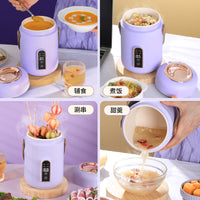 Mini Multifunctional Electric Stew Pot for Home Use, Portable Porridge Cooker and Soup Maker