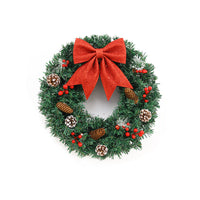 Christmas Wreath Garland for Door Wall Decor, 30-60cm Festive Holiday Decoration