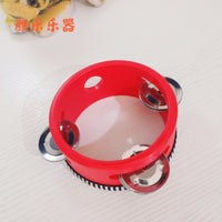 Kids Handheld Tambourine Drum for Early Childhood Music Education and Dance Props