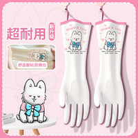 Durable Nitrile Household Gloves for Dishwashing and Cleaning, Waterproof and Thickened