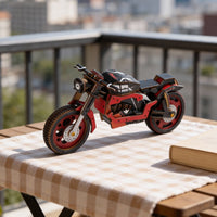 DIY Wooden 3D Puzzle Motorcycle Model Desktop Ornament Kids Gift