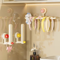 Hairband and Headband Organizer Wall Mount with Suction Cups for Hair Accessories and Jewelry