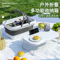 Foldable Outdoor Storage Box Camping Picnic Waterproof Organizer for Car Trunk
