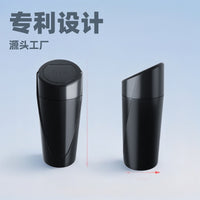 Mini Car Trash Can with Lid, Portable Vehicle Garbage Bin, Multifunctional Automotive Organizer and Ashtray