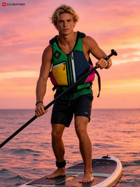 Adult Buoyancy Aid Vest for Kayaking Paddleboarding Sailing Motorboating Dragon Boating