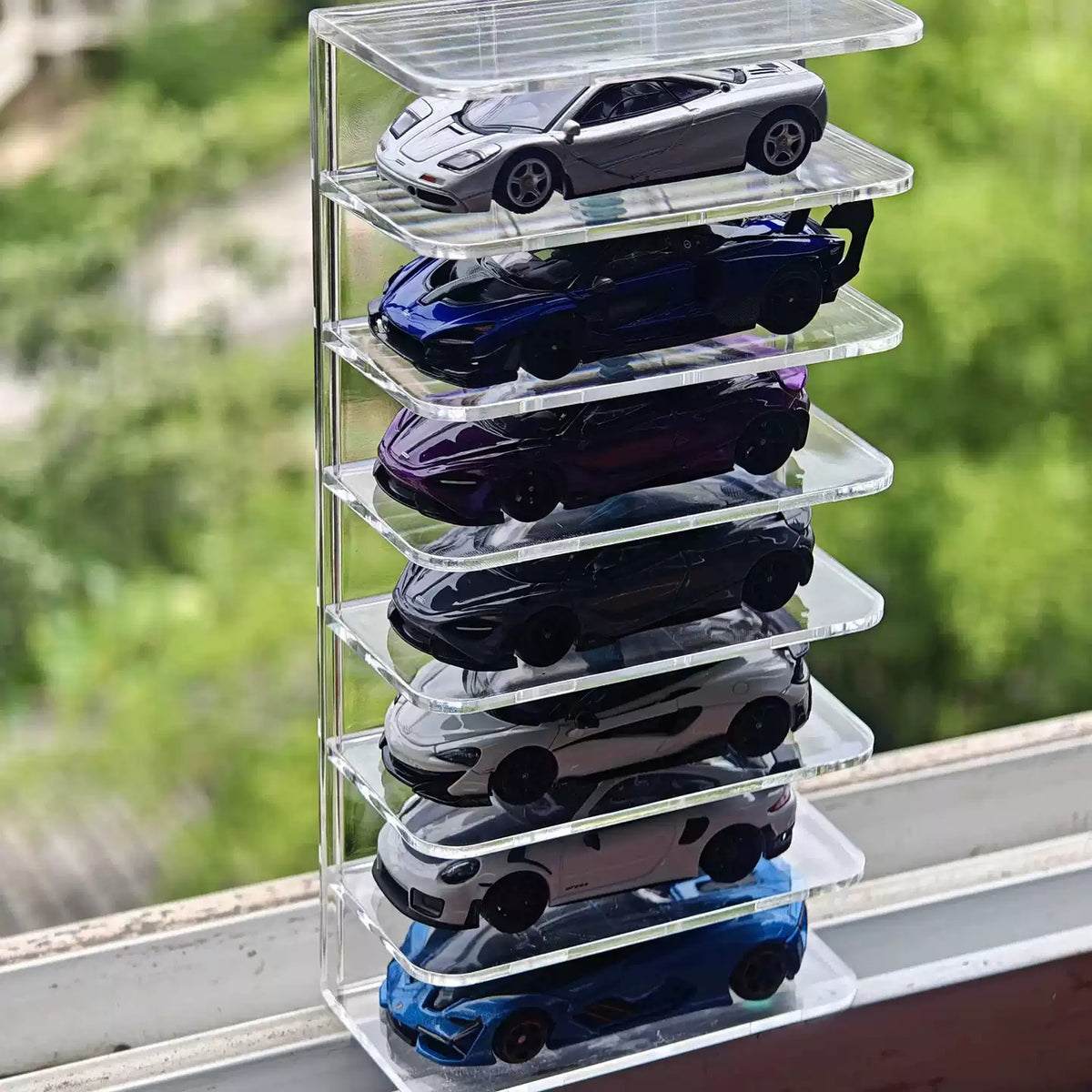 1:64 Diecast Car Display Shelf for Tomica Hot Wheels Matchbox Miniatures