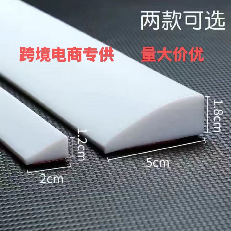 Silicone Shower Threshold Water Dam for Bathroom, Balcony, and Countertops