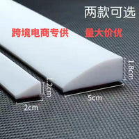 Silicone Shower Threshold Water Dam for Bathroom, Balcony, and Countertops