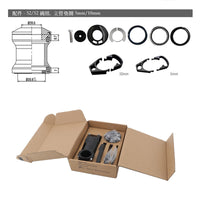 MOSSO Full Hidden Stem with Headset Spacers for Road Bikes, 7075 Aluminum Alloy, Internal Cable Routing