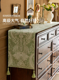 Forest Deer French Vintage Table Runner for Dining Table, Coffee Table, TV Cabinet