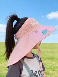 Kids' Summer Sun Hat with Wide Brim, UV Protection, Breathable, Adjustable, for Boys and Girls