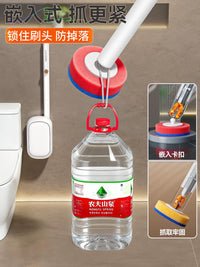 Jia Bang Shou Disposable Toilet Brush with Wall Mount and Replaceable Heads