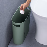 Slim Rectangular Trash Can for Kitchen, Bathroom, Living Room - Large Capacity, Open Top