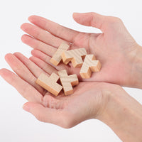 Wooden T54 Magic Cube Puzzle Toy for Adults, Classic Brain Teaser Lock