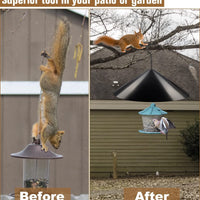 Squirrel-Proof Bird Feeder Baffle with Rotating Hanging Hook