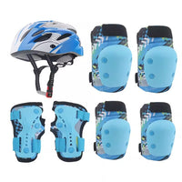Kids' Adjustable Sports Helmet and Protective Gear Set for Skating and Cycling