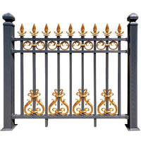 Aluminum Alloy Garden Fence Panel Outdoor Villa Courtyard Balcony Railing