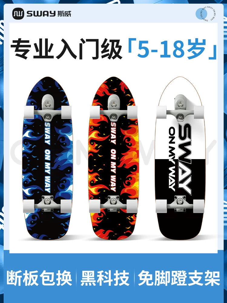 Swirl Land Surf Skateboard for Kids, Beginners, and Youth - Ages 6-15