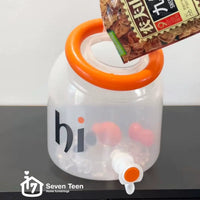 Large Capacity Cold Water Pitcher with Faucet Portable Household Cool Water Kettle Outdoor Picnic Tea Beverage Dispenser Beer Growler