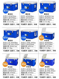 Insulated Cooler Box for Commercial Food, Fishing, Medicine, and Outdoor Use with Ice Packs
