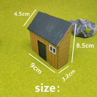 Miniature Military Building Model for Dioramas and Dollhouses