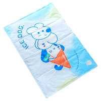 FURRYBUM Summer Pet Cooling Mat for Cats and Dogs, Washable Ice Pad Bed